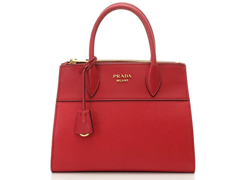 Prada Bag Shoulder Embossed Leather